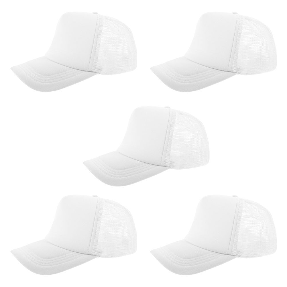 Hat Sublimation Blank - 5 gorras de béisbol lisas, con