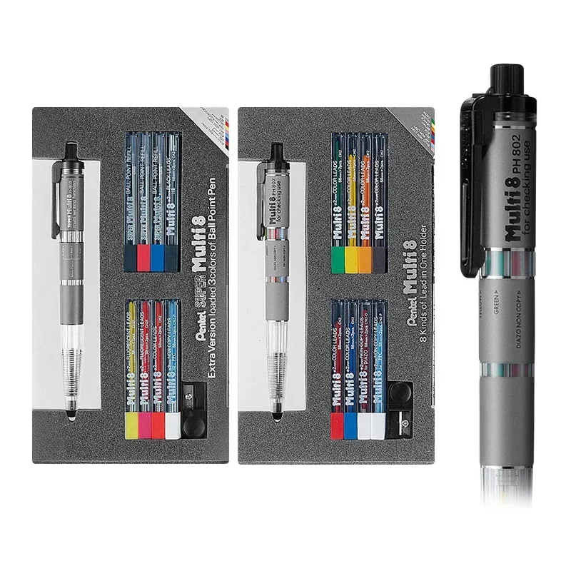 Lápiz mecánico Pentel Multi+8  - Pentel Pen Energel reseña y precio